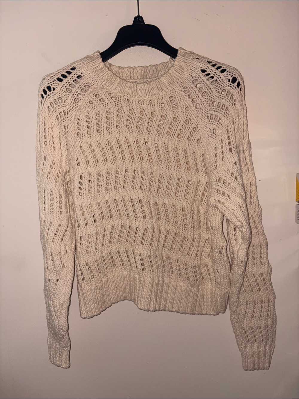 American Eagle size small cream sweater